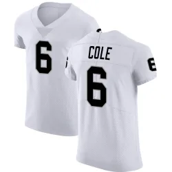 Men's AJ Cole Las Vegas Raiders No.6 Elite Vapor Untouchable Jersey - White