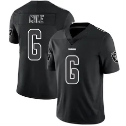 Men's AJ Cole Las Vegas Raiders No.6 Limited Jersey - Black Impact