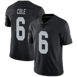 Men's AJ Cole Las Vegas Raiders No.6 Limited Team Color Vapor Untouchable Jersey - Black