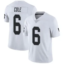 Men's AJ Cole Las Vegas Raiders No.6 Limited Vapor Untouchable Jersey - White