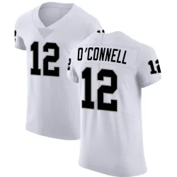 Men's Aidan O'Connell Las Vegas Raiders No.12 Elite Vapor Untouchable Jersey - White