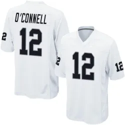 Men's Aidan O'Connell Las Vegas Raiders No.12 Game Jersey - White