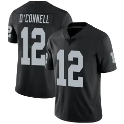 Men's Aidan O'Connell Las Vegas Raiders No.12 Limited Team Color Vapor Untouchable Jersey - Black