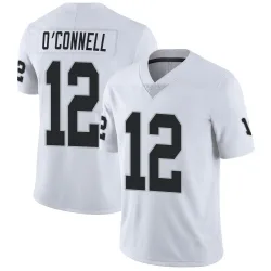 Men's Aidan O'Connell Las Vegas Raiders No.12 Limited Vapor Untouchable Jersey - White