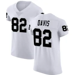 Men's Al Davis Las Vegas Raiders No.82 Elite Vapor Untouchable Jersey - White