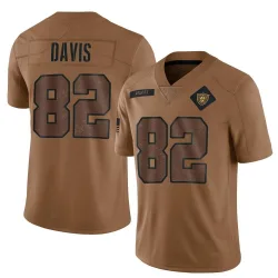 Men's Al Davis Las Vegas Raiders No.82 Limited 2023 Salute To Service Jersey - Brown