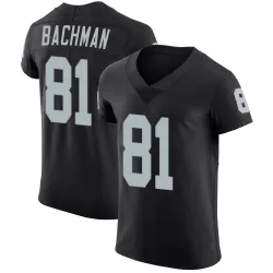 Men's Alex Bachman Las Vegas Raiders No.81 Elite Team Color Vapor Untouchable Jersey - Black