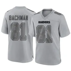 Men's Alex Bachman Las Vegas Raiders No.81 Game Atmosphere Fashion Jersey - Gray