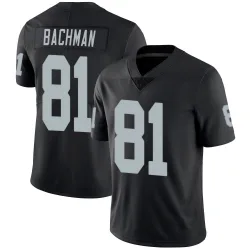 Men's Alex Bachman Las Vegas Raiders No.81 Limited Team Color Vapor Untouchable Jersey - Black