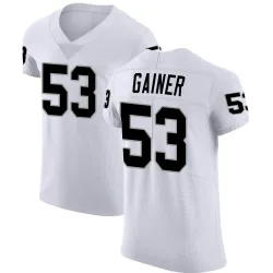 Men's Amari Gainer Las Vegas Raiders No.53 Elite Vapor Untouchable Jersey - White