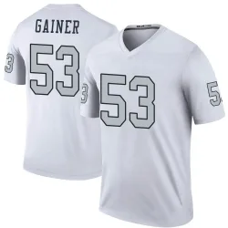 Men's Amari Gainer Las Vegas Raiders No.53 Legend Color Rush Jersey - White