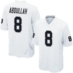 Men's Ameer Abdullah Las Vegas Raiders No.8 Game Jersey - White
