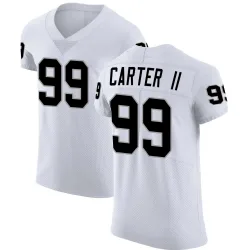 Men's Andre Carter II Las Vegas Raiders No.99 Elite Vapor Untouchable Jersey - White
