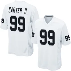Men's Andre Carter II Las Vegas Raiders No.99 Game Jersey - White