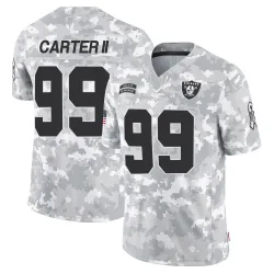 Men's Andre Carter II Las Vegas Raiders No.99 Limited 2024 Salute to Service Jersey - Arctic Camo