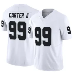 Men's Andre Carter II Las Vegas Raiders No.99 Limited Vapor F.U.S.E. Jersey - White