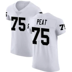 Men's Andrus Peat Las Vegas Raiders No.75 Elite Vapor Untouchable Jersey - White