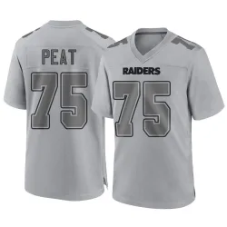 Men's Andrus Peat Las Vegas Raiders No.75 Game Atmosphere Fashion Jersey - Gray