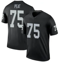 Men's Andrus Peat Las Vegas Raiders No.75 Legend Jersey - Black
