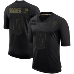 Men's Anthony Booker Jr. Las Vegas Raiders No.0 Limited 2020 Salute To Service Jersey - Black
