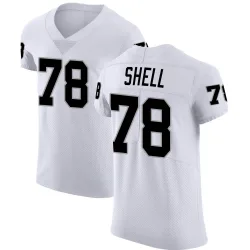 Men's Art Shell Las Vegas Raiders No.78 Elite Vapor Untouchable Jersey - White