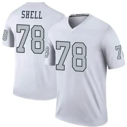 Men's Art Shell Las Vegas Raiders No.78 Legend Color Rush Jersey - White