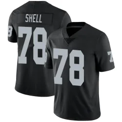 Men's Art Shell Las Vegas Raiders No.78 Limited Team Color Vapor Untouchable Jersey - Black