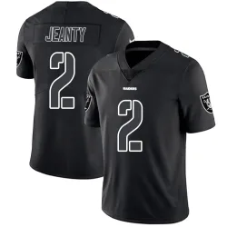 Men's Ashton Jeanty Las Vegas Raiders No.2 Limited Jersey - Black Impact