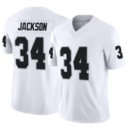 Men's Bo Jackson Las Vegas Raiders No.34 Limited Vapor F.U.S.E. Jersey - White