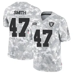Men's Brandon Smith Las Vegas Raiders No.47 Limited 2024 Salute to Service Jersey - Arctic Camo