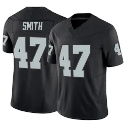 Men's Brandon Smith Las Vegas Raiders No.47 Limited Vapor F.U.S.E. Jersey - Black