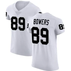Men's Brock Bowers Las Vegas Raiders No.89 Elite Vapor Untouchable Jersey - White