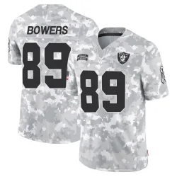 Men's Brock Bowers Las Vegas Raiders No.89 Limited 2024 Salute to Service Jersey - Arctic Camo
