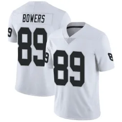 Men's Brock Bowers Las Vegas Raiders No.89 Limited Vapor Untouchable Jersey - White