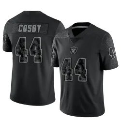 Men's Bryce Cosby Las Vegas Raiders No.44 Limited Reflective Jersey - Black
