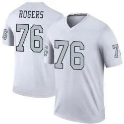 Men's Caleb Rogers Las Vegas Raiders No.76 Legend Color Rush Jersey - White
