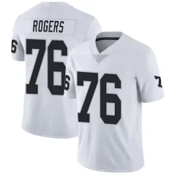 Men's Caleb Rogers Las Vegas Raiders No.76 Limited Vapor Untouchable Jersey - White