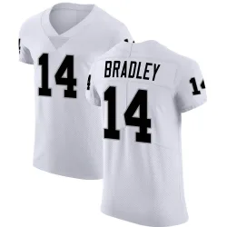 Men's Carter Bradley Las Vegas Raiders No.14 Elite Vapor Untouchable Jersey - White