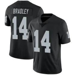 Men's Carter Bradley Las Vegas Raiders No.14 Limited Team Color Vapor Untouchable Jersey - Black