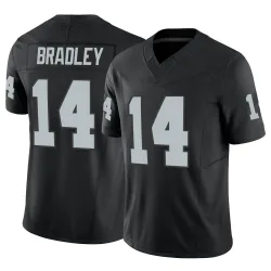 Men's Carter Bradley Las Vegas Raiders No.14 Limited Vapor F.U.S.E. Jersey - Black