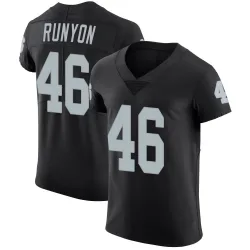 Men's Carter Runyon Las Vegas Raiders No.46 Elite Team Color Vapor Untouchable Jersey - Black