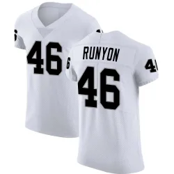 Men's Carter Runyon Las Vegas Raiders No.46 Elite Vapor Untouchable Jersey - White