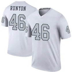 Men's Carter Runyon Las Vegas Raiders No.46 Legend Color Rush Jersey - White