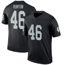 Men's Carter Runyon Las Vegas Raiders No.46 Legend Jersey - Black