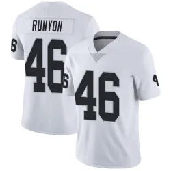 Men's Carter Runyon Las Vegas Raiders No.46 Limited Vapor Untouchable Jersey - White