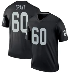 Men's Charles Grant Las Vegas Raiders No.60 Legend Jersey - Black