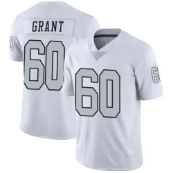 Men's Charles Grant Las Vegas Raiders No.60 Limited Color Rush Jersey - White