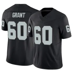 Men's Charles Grant Las Vegas Raiders No.60 Limited Vapor F.U.S.E. Jersey - Black