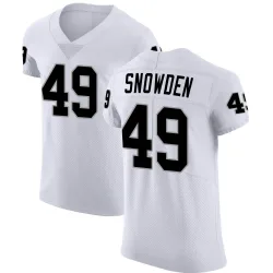 Men's Charles Snowden Las Vegas Raiders No.49 Elite Vapor Untouchable Jersey - White