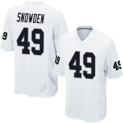 Men's Charles Snowden Las Vegas Raiders No.49 Game Jersey - White